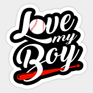 'I Love My Boys' Amazing Baseball Mom Gift Sticker